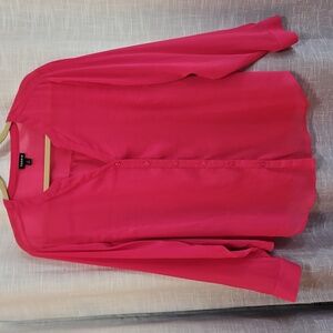 Torrid Pink Button-Up Blouse